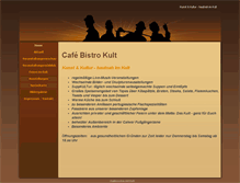 Tablet Screenshot of cafe-bistro-kult.de